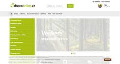 Desktop Screenshot of drevoonline.cz